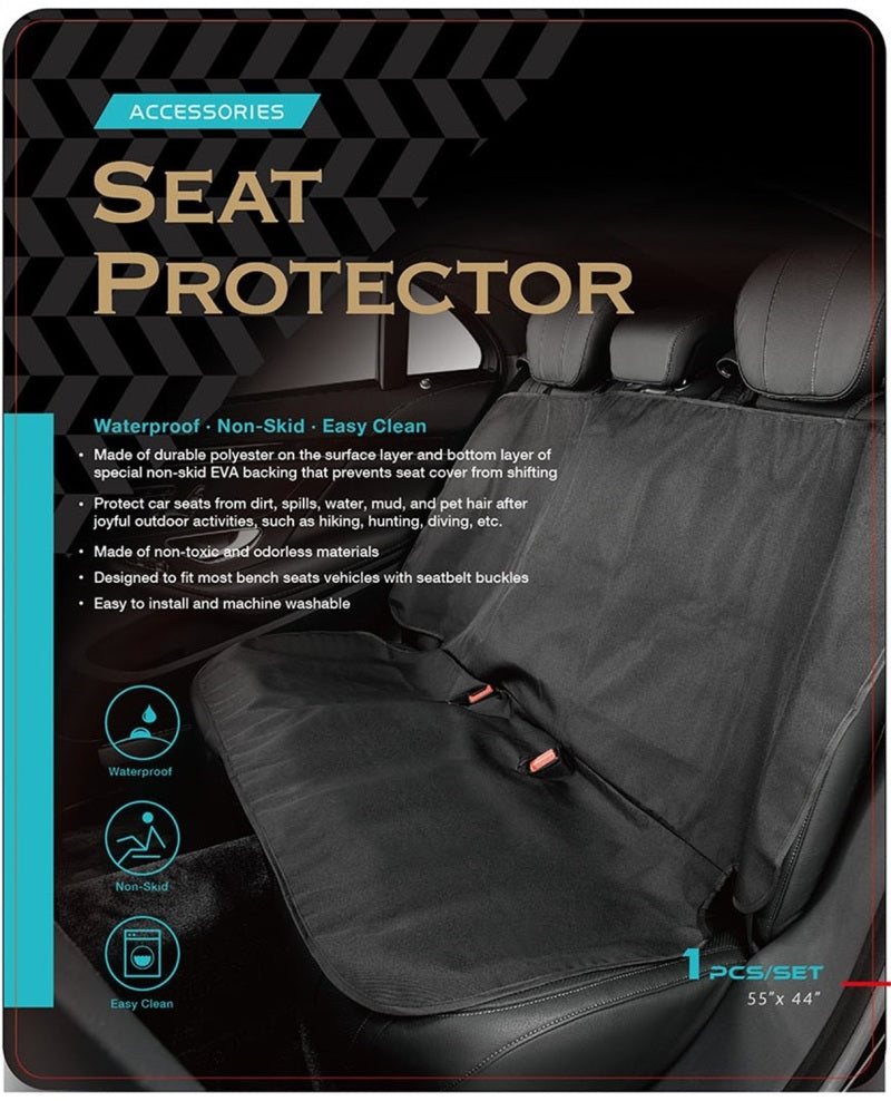 3D MAXpider Universal Bench Seat Defender - Black