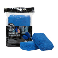 Thumbnail for Chemical Guys Plush Microfiber Applicator - 3in x 5in x 2in - Blue - 2 Pack