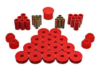 Thumbnail for Energy Suspension 55-75 Jeep CJ5/CJ6 Red Hyper-Flex Master Bushing Set