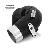 Thumbnail for Mishimoto 2021+ Ford Bronco 2.7L High-Mount Intercooler Pipe Upgrade Kit - Wrinkle Black