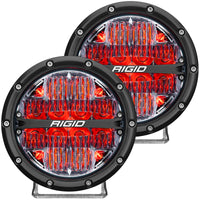 Thumbnail for Rigid Industries 360-Series 6in LED Off-Road Drive Beam - Red Backlight (Pair)