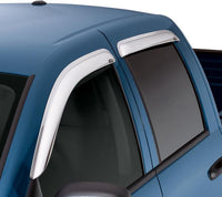 Thumbnail for AVS 04-14 Ford F-150 Supercab Ventvisor Outside Mount Front & Rear Window Deflectors 4pc - Chrome
