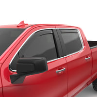 Thumbnail for EGR 2019 Chevy 1500 Double Cab In-Channel Window Visors - Dark Smoke