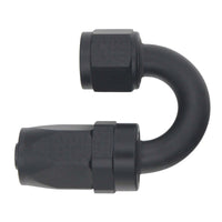 Thumbnail for DeatschWerks 8AN Female Swivel 180-Degree Hose End CPE - Anodized Matte Black