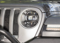 Thumbnail for Rugged Ridge 18-20 Jeep Wrangler JL / 2020 Jeep Gladiator JT Black Elite Headlight Guards Black