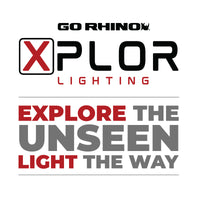 Thumbnail for Go Rhino Xplor Bright Series Rectangle LED Spot Light Kit (Surface/Thread Stud Mnt) 4x3 - Blk (Pair)