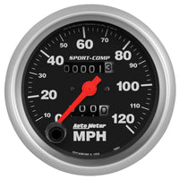 Thumbnail for Autometer Sport-Comp 3-3/8 inch 120 MPH Mechanical Speedometer