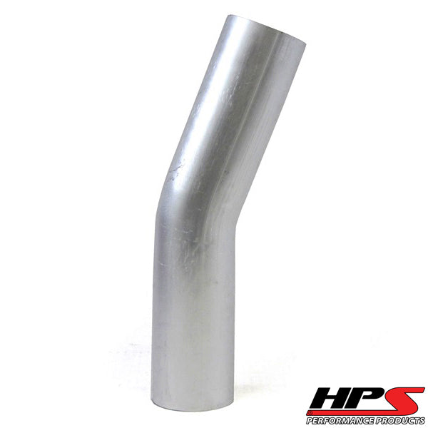 HPS 2.5" OD 20 Degree Bend 6061 Aluminum Elbow Pipe 16 Gauge w/ 2 1/2" CLR