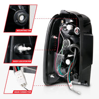 Thumbnail for ANZO 2001-2002 Toyota 4 Runner LED Taillights Black