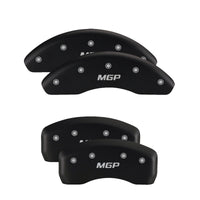 Thumbnail for MGP 4 Caliper Covers Engraved Front & Rear Monte Carlo style/SS Red finish silver ch