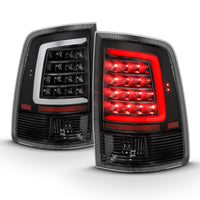 Thumbnail for ANZO 2009-2018 Dodge Ram 1500 LED Taillight Plank Style Black w/Clear Lens