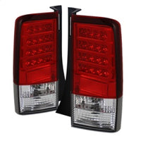 Thumbnail for Spyder Scion XB 03-07 Version 2 LED Tail Lights Red Clear ALT-YD-TSXB03-LED-V2-RC