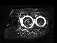 Thumbnail for ANZO 2005-2011 Toyota Tacoma Projector Headlights w/ Halos Chrome