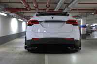 Thumbnail for Rally Armor 2022 Tesla Model X/X Plaid Black UR Mud Flap - Metallic Black Logo