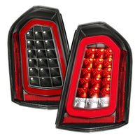 Thumbnail for ANZO 11-14 Chrysler 300 LED Taillights Black w/ Sequential