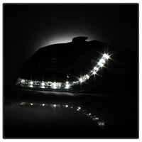 Thumbnail for Spyder Audi A4 06-08 Projector Headlights Halogen Model Only - DRL Black PRO-YD-AA405-DRL-BK