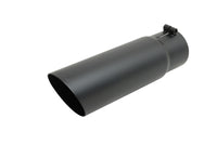 Thumbnail for Gibson Round Single Wall Angle-Cut Tip - 5in OD/3in Inlet/12in Length - Black Ceramic