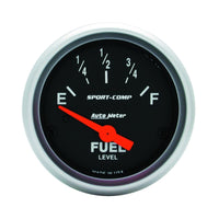 Thumbnail for Autometer Sport Comp 52mm Short Sweep Electronic Fuel Level Gauge