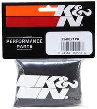 Thumbnail for K&N Precharger Air Filter Wrap Black Universal Polyester 6in. Height 7in. Inside Diameter