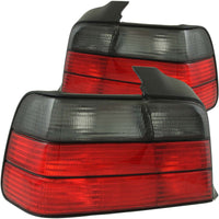 Thumbnail for ANZO 1992-1998 BMW 3 Series E36 Sedan Taillights Red/Smoke