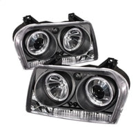Thumbnail for Spyder Chrysler 300 05-08 Projector Headlights LED Halo LED Blk (Not Included) PRO-YD-C305-HL-BK