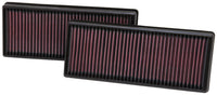 Thumbnail for K&N Replacement Air Filter 12.563in O/S Length x 5.25in O/S Width x 1.625in H (Inc 2 Filters)