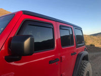 Thumbnail for EGR 2018 Jeep Wrangler JL SlimLine In-Channel WindowVisors Set of 4 - Matte Black