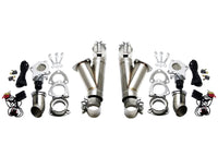 Thumbnail for Granatelli 2.5in Aluminized Mild Steel Electronic Dual Exhaust Cutout System w/Slip Fit & Band Clamp
