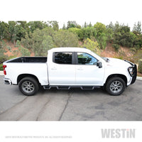 Thumbnail for Westin 2019 Chevrolet Silverado/Sierra 1500 (5.5ft) Drop Wheel to Wheel Nerf Step Bars - Txt Black