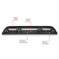 Thumbnail for ANZO 15-20 Ford F-250 - F-550 LED Third Brake Light - Black Housing/Clear Lens
