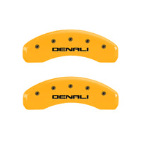 Thumbnail for MGP 4 Caliper Covers Engraved Front & Rear Denali Yellow finish black ch