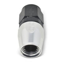 Thumbnail for Russell Performance -10 AN Black/Silver Straight Full Flow Hose End