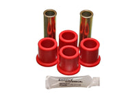 Thumbnail for Energy Suspension 82-96 Ford F100/F150 2WD Red Rear Frame Shackle Bushing Set