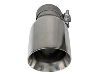 Thumbnail for aFe MACH Force-Xp Univ 304 SS Double-Wall Clamp-On Exhaust Tip - Polished - 3in Inlet - 4.5in Outlet