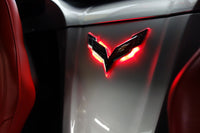 Thumbnail for Oracle Corvette C7 Rear Illuminated Emblem - Red SEE WARRANTY