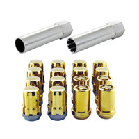 Thumbnail for McGard SplineDrive Tuner 4 Lug Install Kit w/Locks & Tool (Cone) M12x1.25 / 13/16 Hex - Gold (CS)