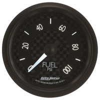 Thumbnail for Autometer GT Series 52mm Full Sweep Electronic 0-100 PSI Fuel Pressure Gauge