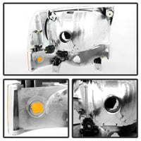 Thumbnail for Xtune Ford F250/350/450 Superduty 99-04 Crystal Headlights w/ Bumper Lights HD-JH-FF25099-AM-C