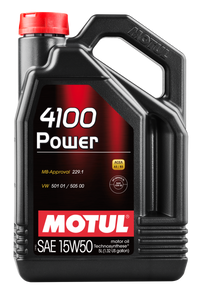 Thumbnail for Motul 5L Engine Oil 4100 POWER 15W50 - VW 505 00 501 01 - MB 229.1