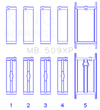 Thumbnail for King Chevrolet 400 V8 (Size +0.001) Main Bearing Set