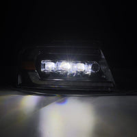 Thumbnail for AlphaRex 04-08 Ford F-150 (No 2004 Heritage) NOVA-Series LED Proj HL Alpha-Blk w/Actv Lgt / Seq. Sig