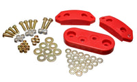 Thumbnail for Energy Suspension 61-73 VW Beetle/70-73 Super Beetle Red Motor and Trans Mount Bushings (Inc H/W)