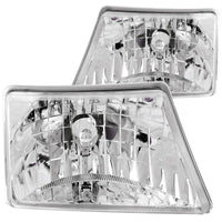 Thumbnail for ANZO 1998-2000 Ford Ranger Crystal Headlights Chrome