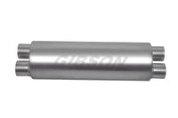 Thumbnail for Gibson SFT Superflow Dual/Dual Round Muffler - 8x24in/3in Inlet/2.5in Outlet - Stainless