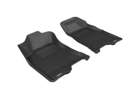 Thumbnail for 3D MAXpider 2004-2012 Chevrolet/GMC Colorado/Canyon Crew Cab Kagu 1st Row Floormat - Black