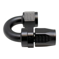 Thumbnail for DeatschWerks 8AN Female Swivel 180-Degree Hose End CPE - Anodized Matte Black