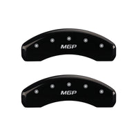 Thumbnail for MGP 4 Caliper Covers Engraved Front & Rear MGP Black finish silver ch