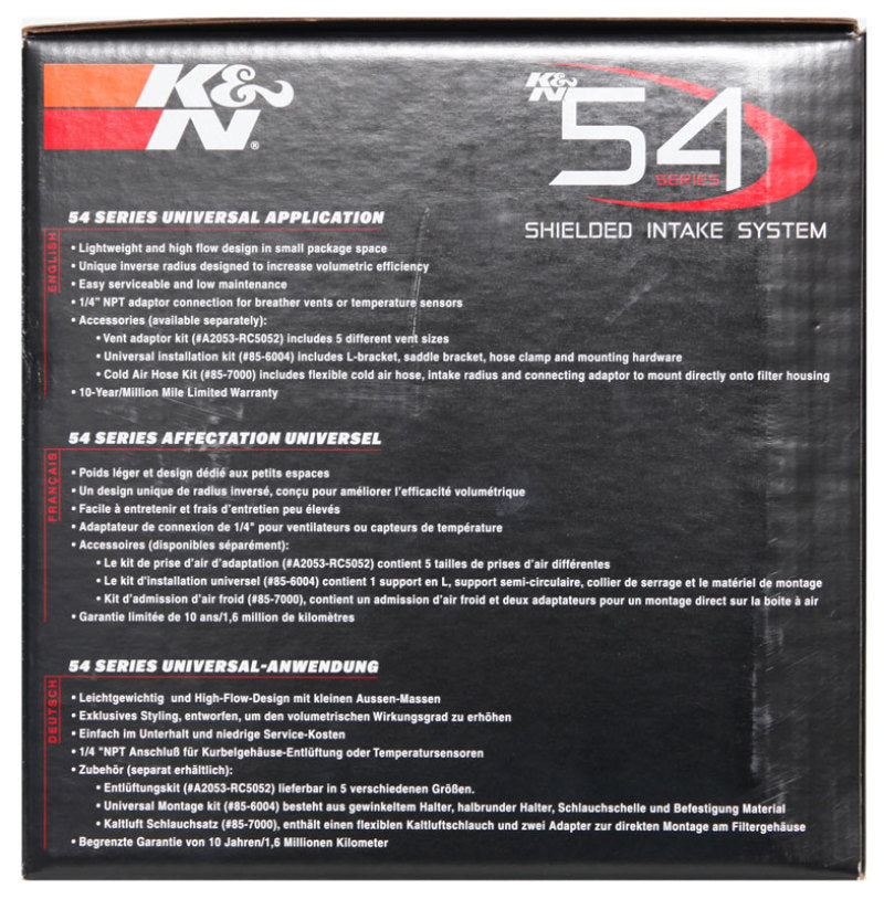 K&N 54 Series High Flow Air Cleaner