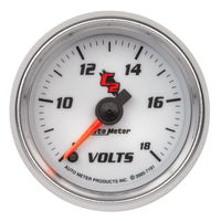 Thumbnail for Autometer C2 52mm Electronic 8-18V Voltmeter Gauge