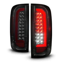 Thumbnail for ANZO 15-21 Chevrolet Colorado Full LED Tail Lights w/ Red Lightbar Black Housing Smoke Lens
